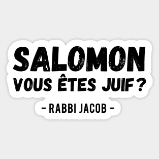 Rabbi Jacob Louis de funes Sticker